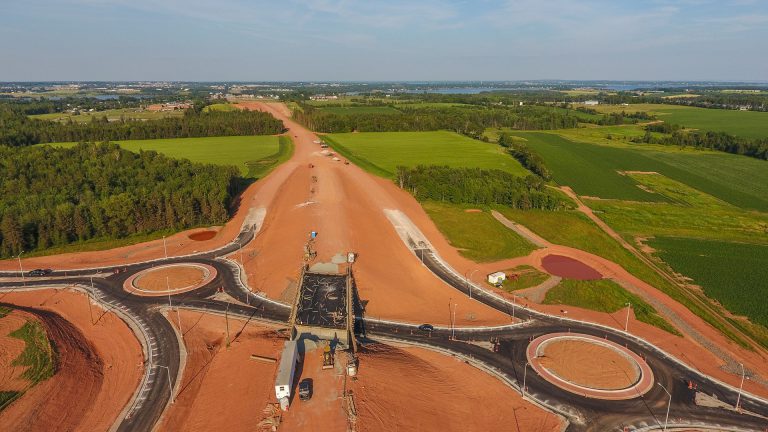 The Cornwall Bypass Construction Project - Drone Photography by Odyssey Virtual PEI
